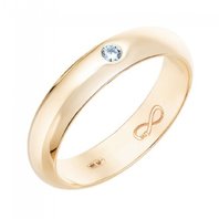 Обручальное кольцо R01-WED-00015-М12440 из красного золота, гладкое